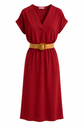 Jurk met riem - Rood.webp