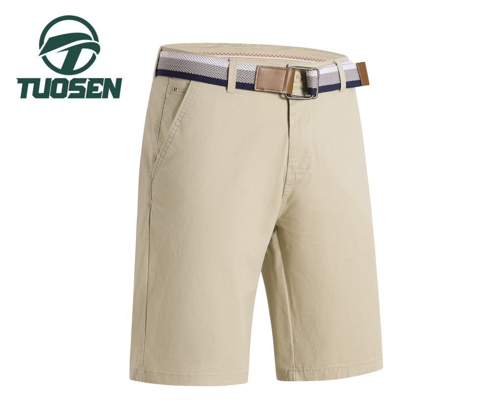 [DTN5256-2-40] Herenshort met riem - Beige (40)