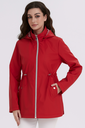 Regenjas met kap - Rood