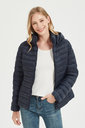 Dames Puffer Jas - Donkerblauw