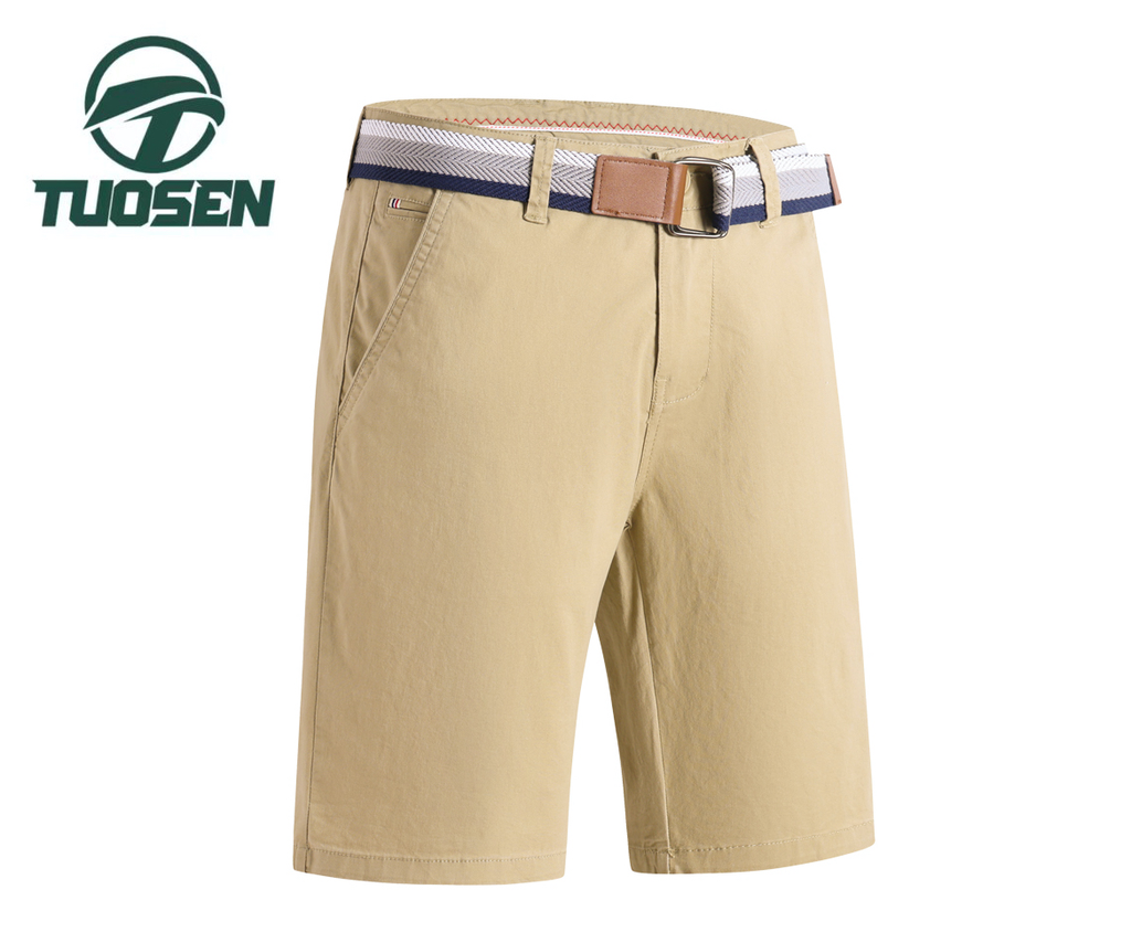 Herenshort met riem - Khaki (40)