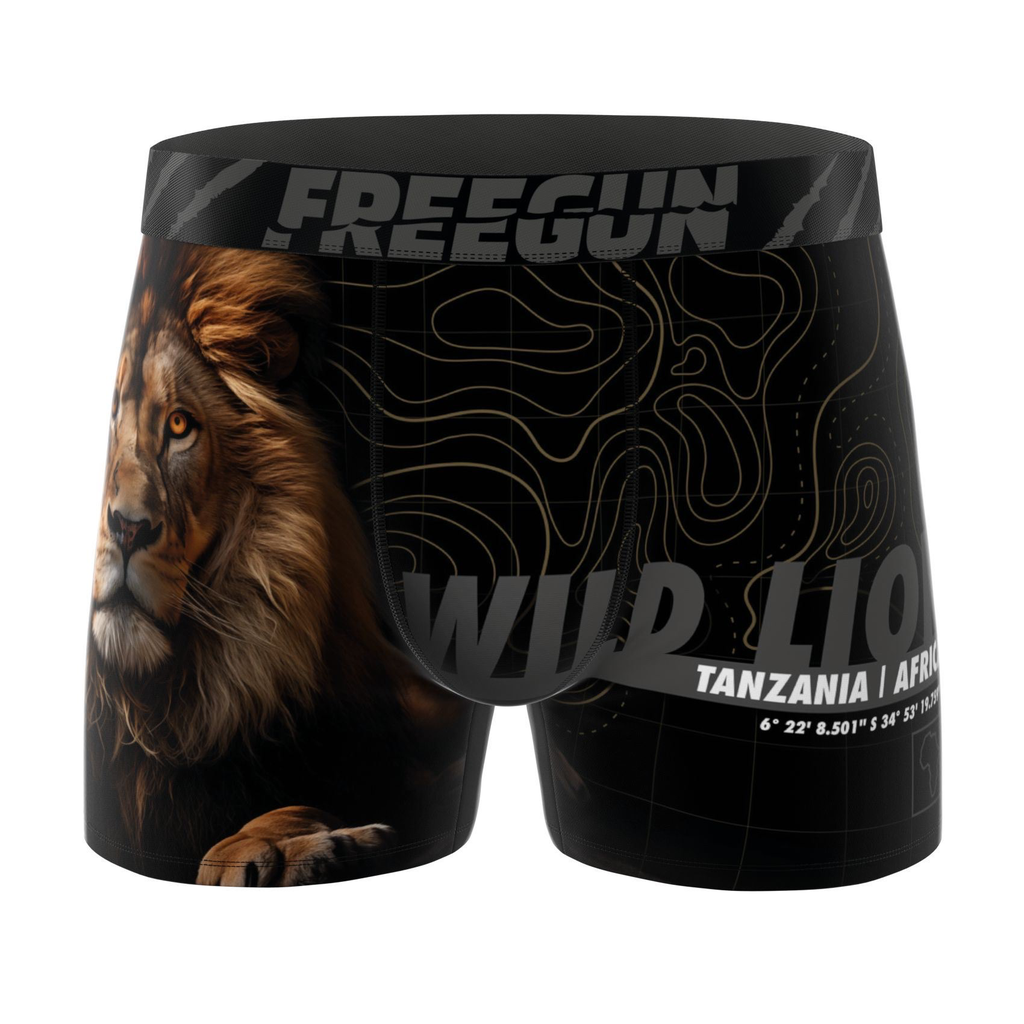 [FGPB04/3/BM/LIO-8/10] Boxershort Freegun Kids - Wild Lion (8/10 Jaar)
