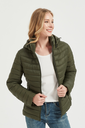 Dames Puffer Jas - Donkergroen