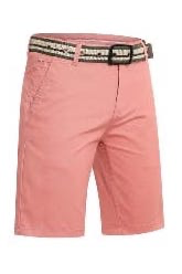 [TN28813-40] Herenshort met riem - Zalm roze (40)