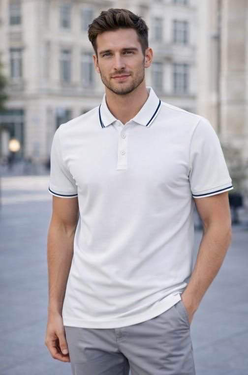 [P601-WIT-S] Heren Polo - Wit (S)
