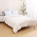 Velvet Sherpa Comfort Dekbed - Pearl White