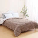 Velvet Sherpa Comfort Dekbed - Taupe