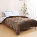 Velvet Sherpa Comfort Dekbed - Coffee brown