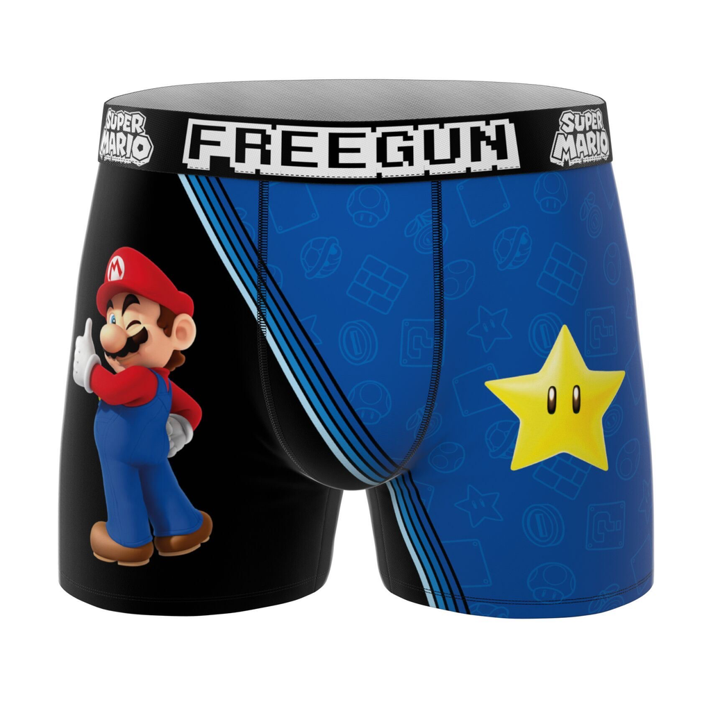 [FGSMB10/3/BM/SUP-8/10] Boxershort Freegun Kids - Super Mario Bros (8/10 Jaar)